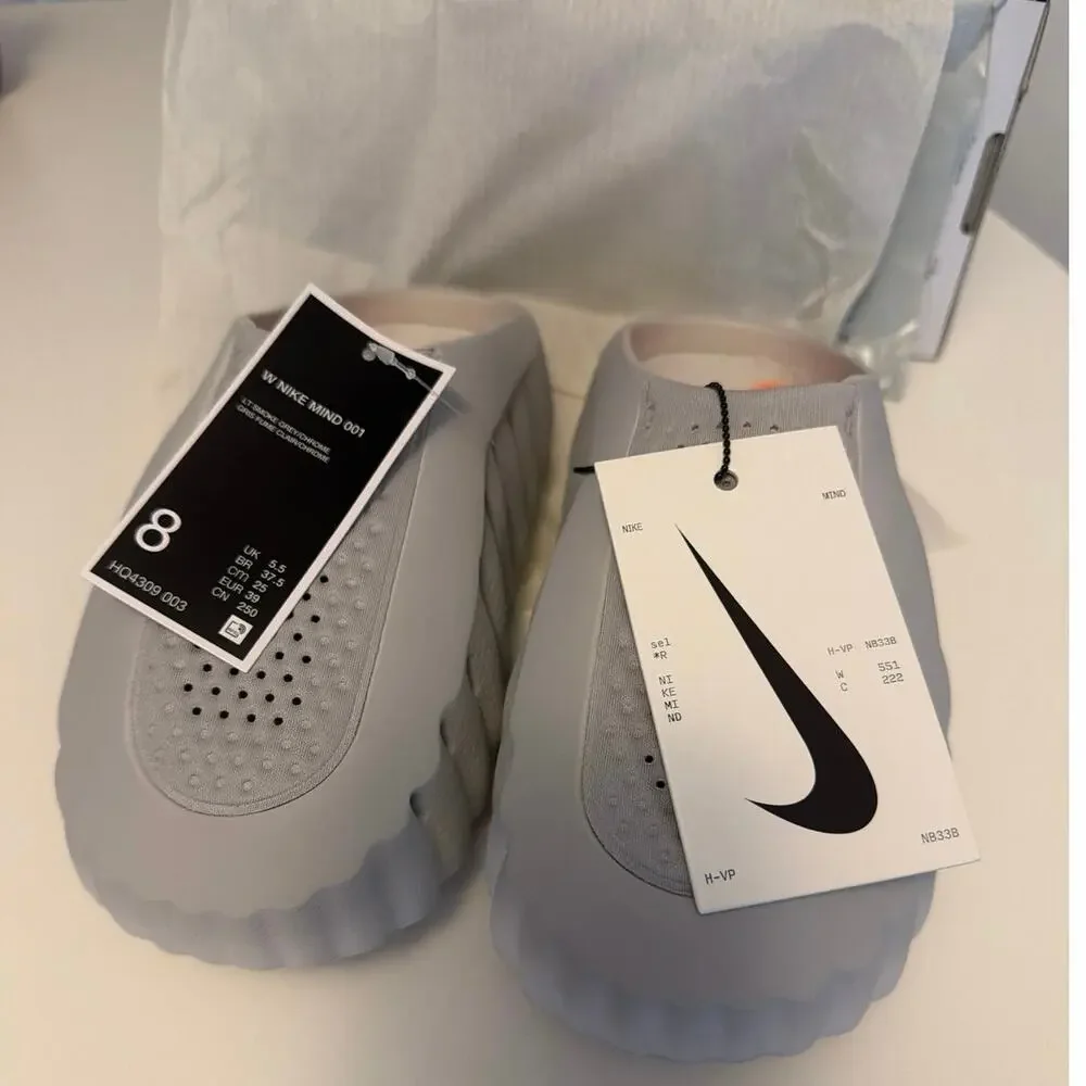 Nike Mind 001 Men's 6.5 women’s 8 Pregame Mules New NWB - Picture 12 of 16